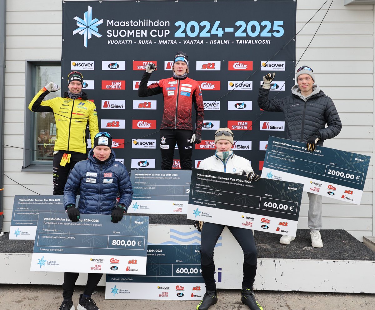 Miro Karppanen on myös miesten kokonaiscupin ykkönen 🏆 Joni Mäki on toinen ja Juuso Haarala kolmas.

𝙆𝙤𝙠𝙤𝙣𝙖𝙞𝙨𝙘𝙪𝙥𝙞𝙣 𝙩𝙪𝙡𝙤𝙠𝙨𝙚𝙩
🔗 hiihtoliitto.fi/wp-content/upl…

#hiihdonsuomencup