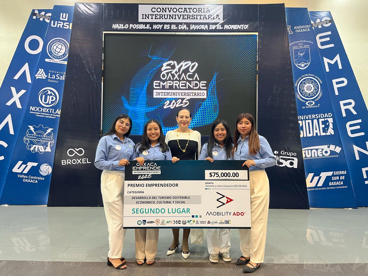 ¡Equipos del SUNEO destacan entre los primeros lugares de la final del concurso Oaxaca Emprende Interuniversitario 2025!
.
Este 05 de abril, se celebró la gran final de este Concurso Interuniversitario en el que nuestros equipos con su gran empeño y dedicación destacaron en 4