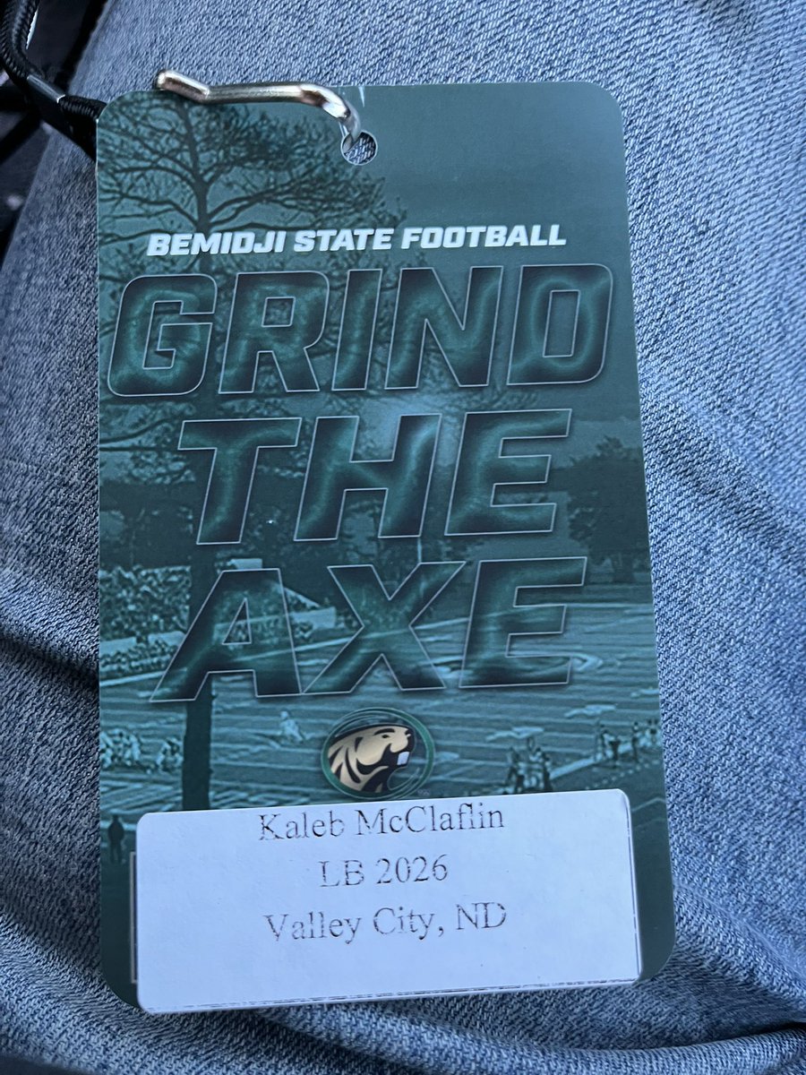 Kaleb McClaflin (@kmac4110) on Twitter photo Had a awesome junior day visit to Bemidji. A great program that likes to win football games🦫. Also got to learn all about their strong culture!Thank you <a href="/CoachBolte/">Brent Bolte</a> for the invite and being very welcoming! #GrindTheAxe Had a awesome junior day visit to Bemidji. A great program that likes to win football games🦫. Also got to learn all about their strong culture!Thank you <a href="/CoachBolte/">Brent Bolte</a> for the invite and being very welcoming! #GrindTheAxe