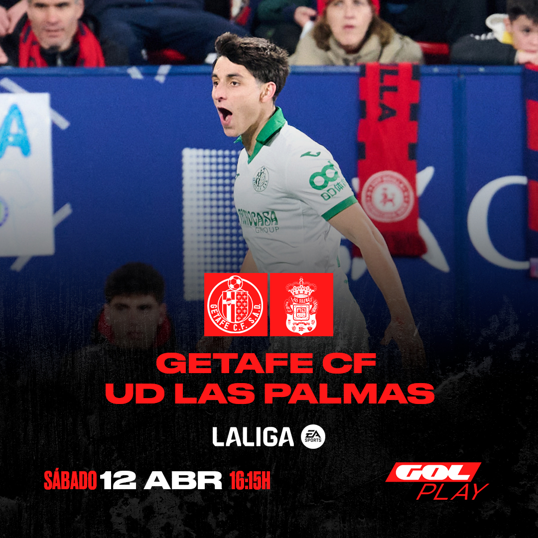 Gol's tweet photo. 🫡 Cruce de dinámicas en el Coliseum

📆 Sábado
⌚️ 16:15h
⚔️ @GetafeCF  🆚 @UDLP_Oficial 
🗣️ @albertfc11 y @aitorlagunas
📺💻📱 GOL PLAY y @Gol_Stadium 

#LaLigaEnGol https://t.co/8xWM2zctSq
