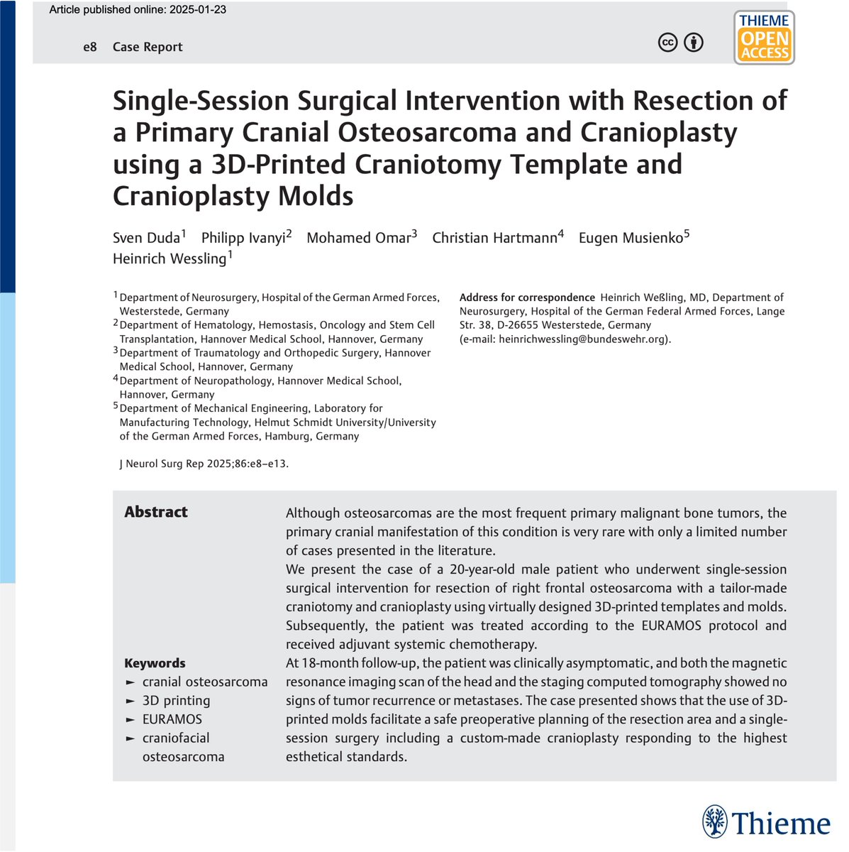 Journal of Neurological Surgery (JNLS) tweet media