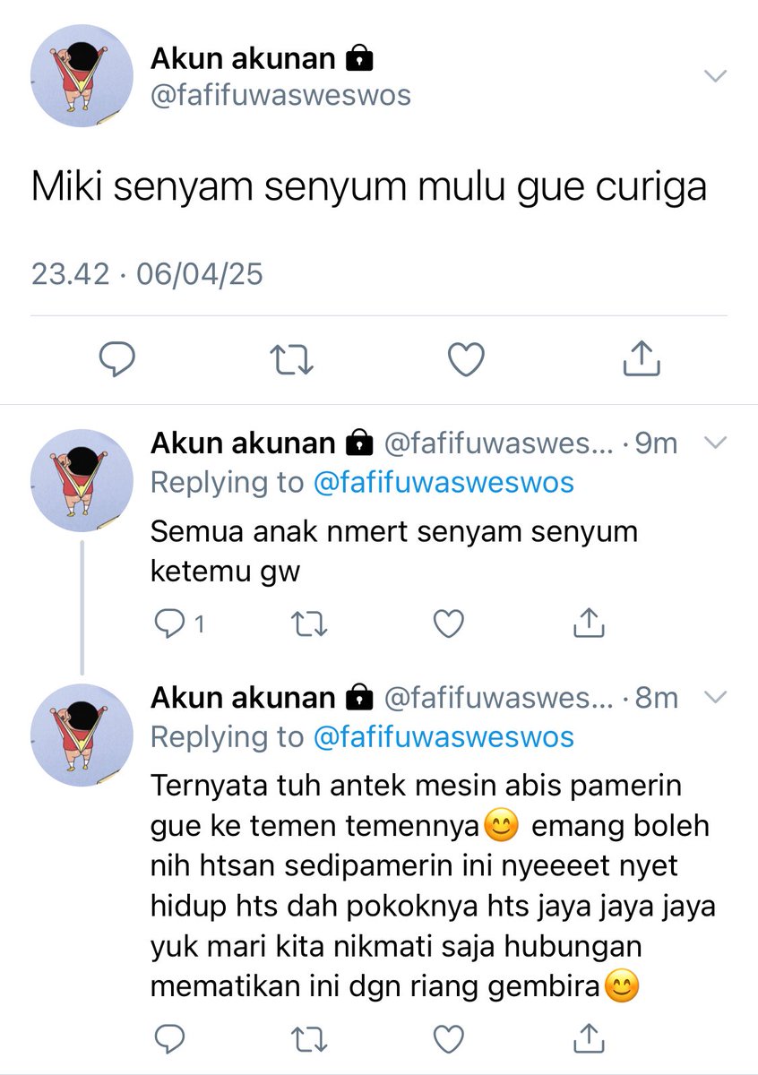 nomin1stt's tweet photo. [bonus]

Nmert boongan ver. karena kl yg beneran ada alumni dan miki blm seberani itu wkwkw. Dah selesai. https://t.co/GkrUYvWWd9