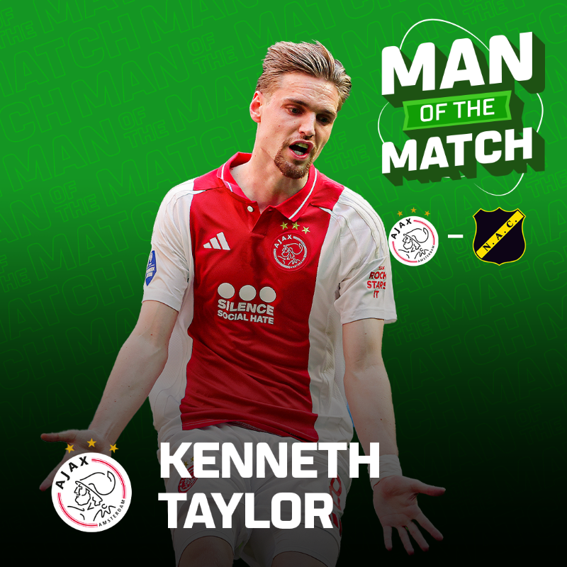 ESPNnl's tweet photo. Deze spelers werden verkozen tot Man of the Match 👑

⭐ Kenneth Taylor #AJANAC
⭐ Oliver Antman #GAEUTR
⭐ Nökkvi Thorisson #SPANEC
⭐ Jannes Wieckhoff #RKCHER