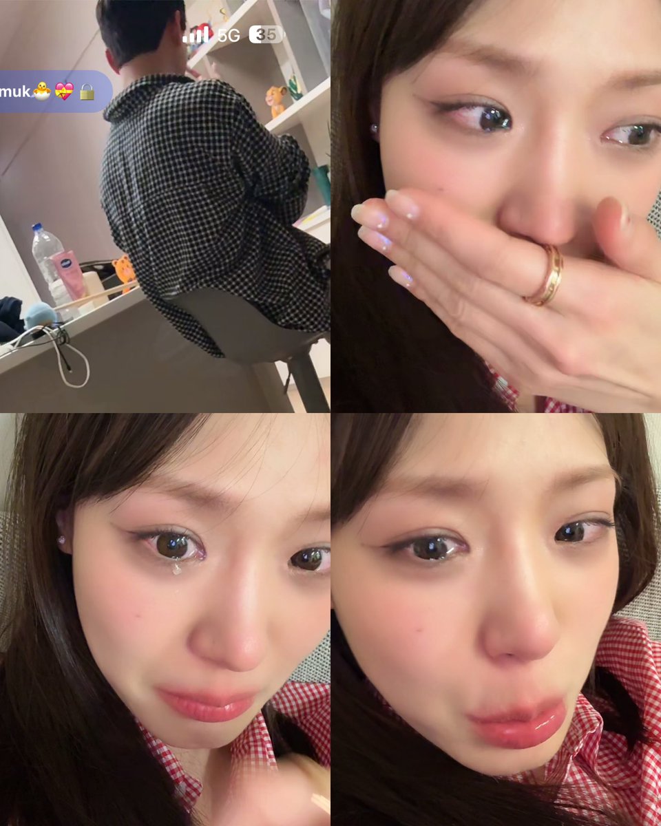 nonamekakakaka's tweet photo. พอเห็นพี่เจหันไปร้องไห้ ยัยจิ๋วน้ำตารื้นเลย พี่น้องคู่นี้เค้ารักกันมากจริงๆ ถ้าจะมีแฟนต้องหาคนที่รักเธอ ทนุถนอมเธอให้ได้เท่าพี่เจเลยนะ 🫶🏻 
 #Jigamin지가민 https://t.co/M3ft0yGg0Z