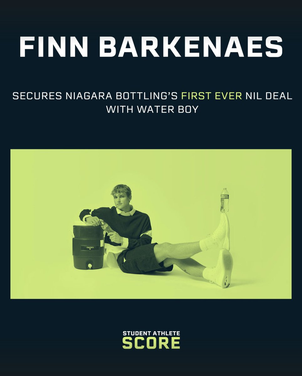 From sidelines to center stage 💧 Finn Barkenaes locks in Niagara Bottling’s first-ever NIL deal with a Water Boy &amp; Student Manager for UCLA! hashtag#StudentAthleteScore hashtag#NIL hashtag#NextGenAthletes