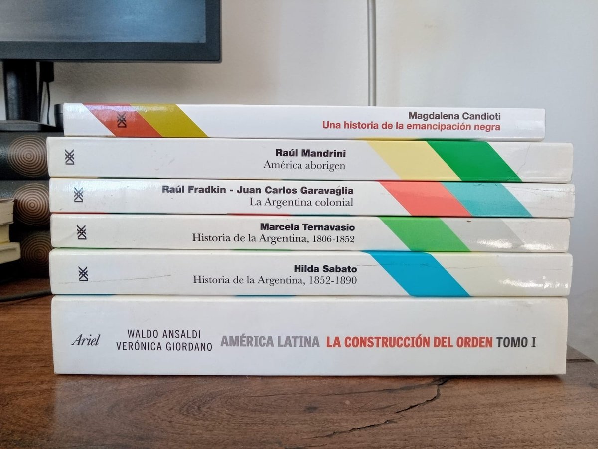 Si usted tiene dudas sobre cómo armar su planificación Latinoamericana/rioplatense/Argentina para el secundario, agarra estos seis libros y mezcla a gusto. Hasta tienen algunos mapas y recortes de documentos que sirven para dar clases.