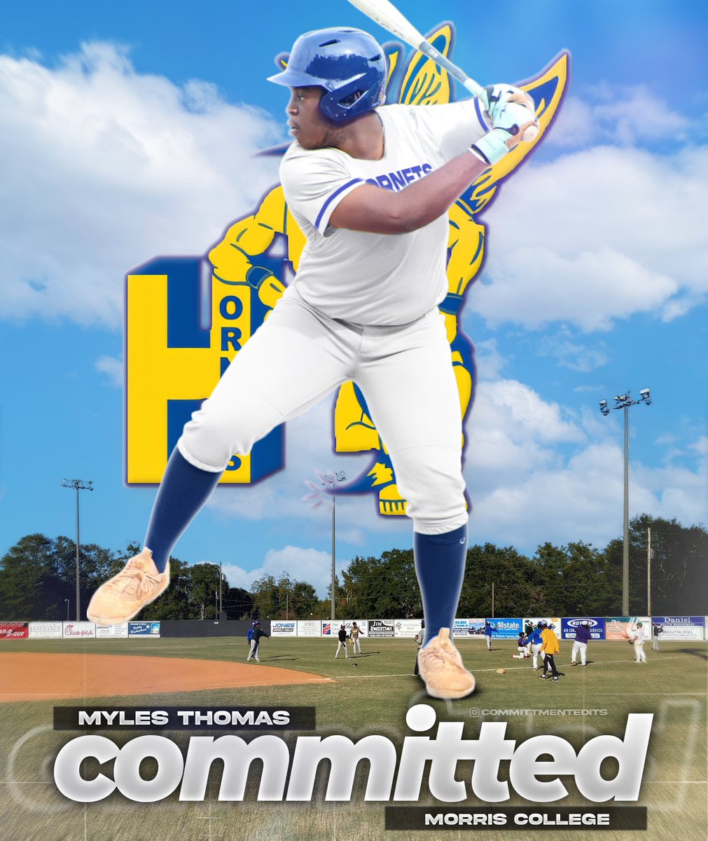 I am pleased to announce that I will be continuing my academic and baseball career at Morris College a NAIA college in Sumter, South Carolina! I would like thank God for giving me the opportunity. I would also like to thank my parents and all my coaches. Go Hornets!!