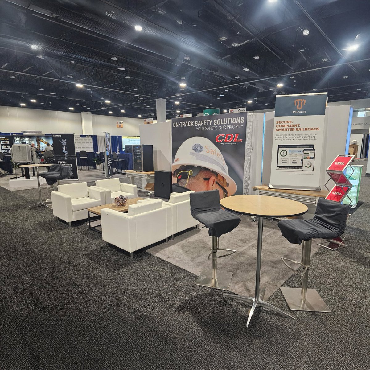 TheCDLGroup's tweet photo. Stop by Booth 629 at ASLRRA 2025 to check out our rail services and learn more about our refocused On-Track Safety Division. Let's talk about how CDL can support your next project.
#ASLRRA2025 #CDLElectric #RailSafety #OnTrackSupport https://t.co/3BGLbBtHvM