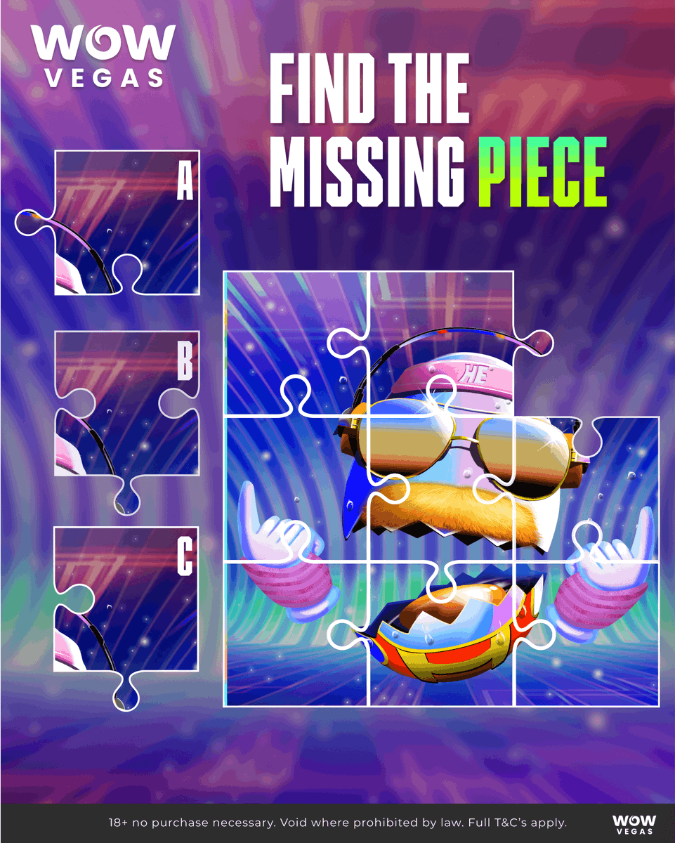 🥚Find the Missing Piece!
One piece is missing from the Egg Hustler puzzle by Winfast - can you figure out which one fits? 🧩Comment with your answer and WOW username below for a chance to win WOW 30,000 + SC 3! #WOWVegas #EggHustler #Winfast #PuzzleChallenge