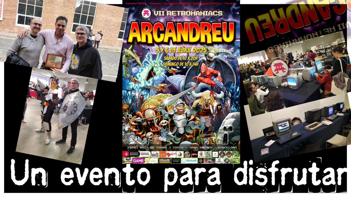 Javi Ortiz EL SPECTRUMERO (@tbrazil_speccy) on Twitter photo Hoy tendréis, en estreno a las 21h, un vídeo dedicado al evento ARCANDREU. Ayer Sábado pasé por el lugar y aquí podréis ver el video 👉🏼 youtu.be/aDj2UiJqbpk <a href="/Retromaniacs_es/">Associació Retromaniacs</a> Hoy tendréis, en estreno a las 21h, un vídeo dedicado al evento ARCANDREU. Ayer Sábado pasé por el lugar y aquí podréis ver el video 👉🏼 youtu.be/aDj2UiJqbpk <a href="/Retromaniacs_es/">Associació Retromaniacs</a>