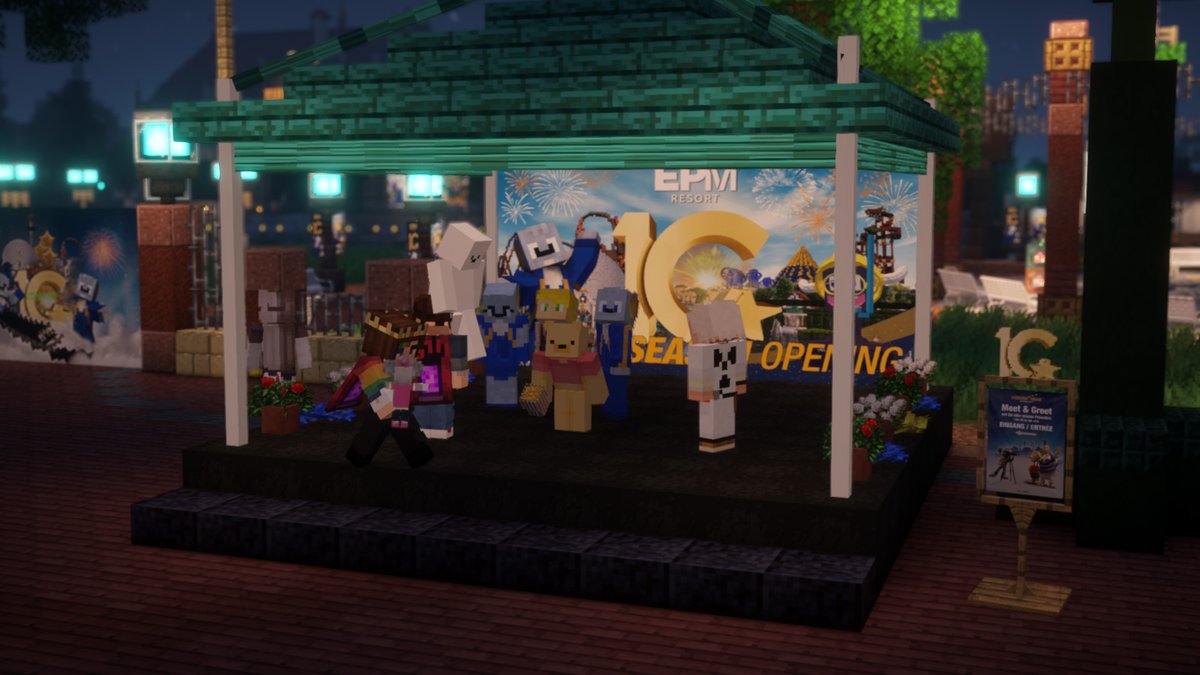 On friday we opened our gates for a very special season and marked the start of our 10th anniversary celebrations! 🎉There were more than 102 of you connected simultaneously at the opening ceremony. 🎆🫶
#Minecraft #EPatHome