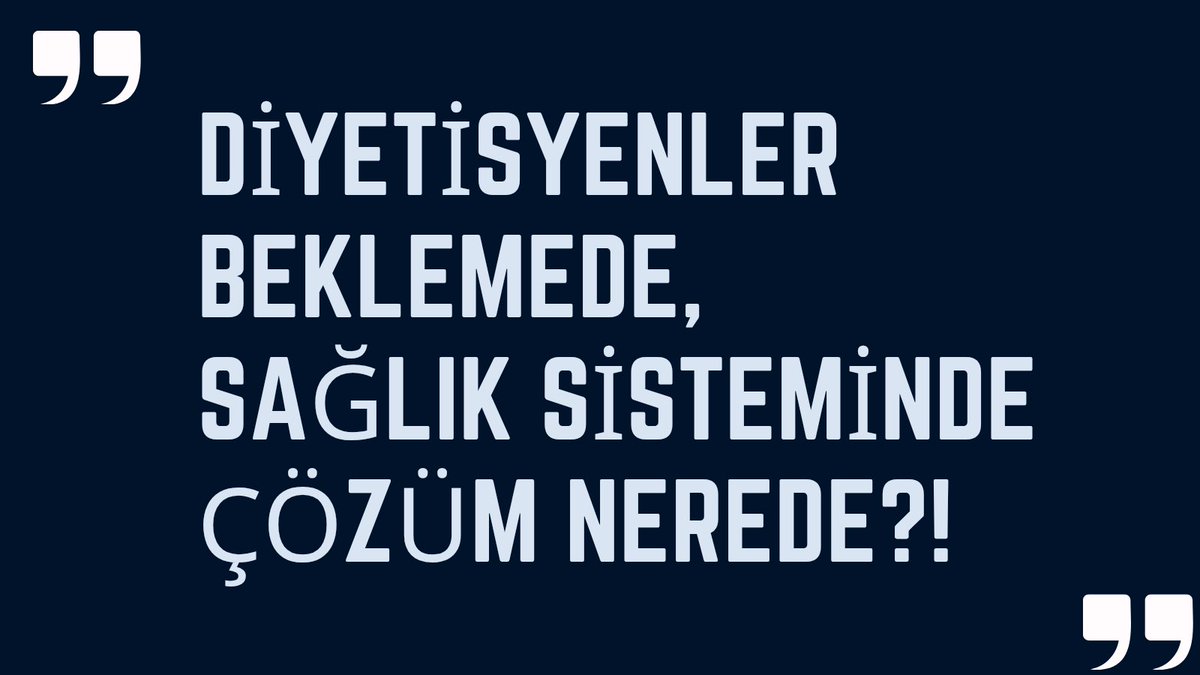 Diyetisyenler yüksek puanları ve tüm gerekliliklerine rağmen atama puanları 85 e bile düşmüyor. Lisans mezunlarını görmezden geliyor emeklerimizi hiç ediyorsunuz. Sizlerden çözüm bekliyoruz 
#Kılavuzda5binDYT