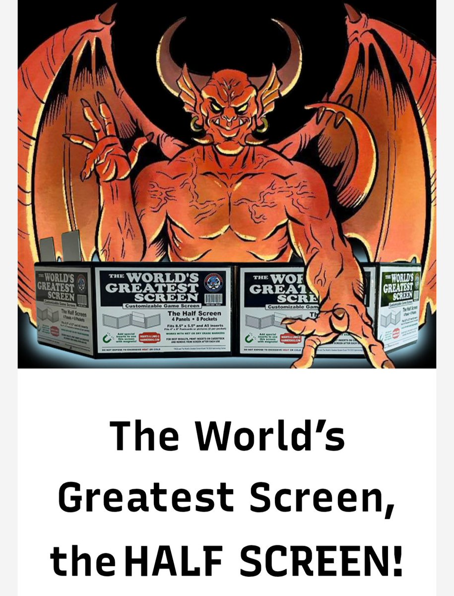 Available to preorder now, a half size GM screen!
wixsite.us19.list-manage.com/track/click?u=…