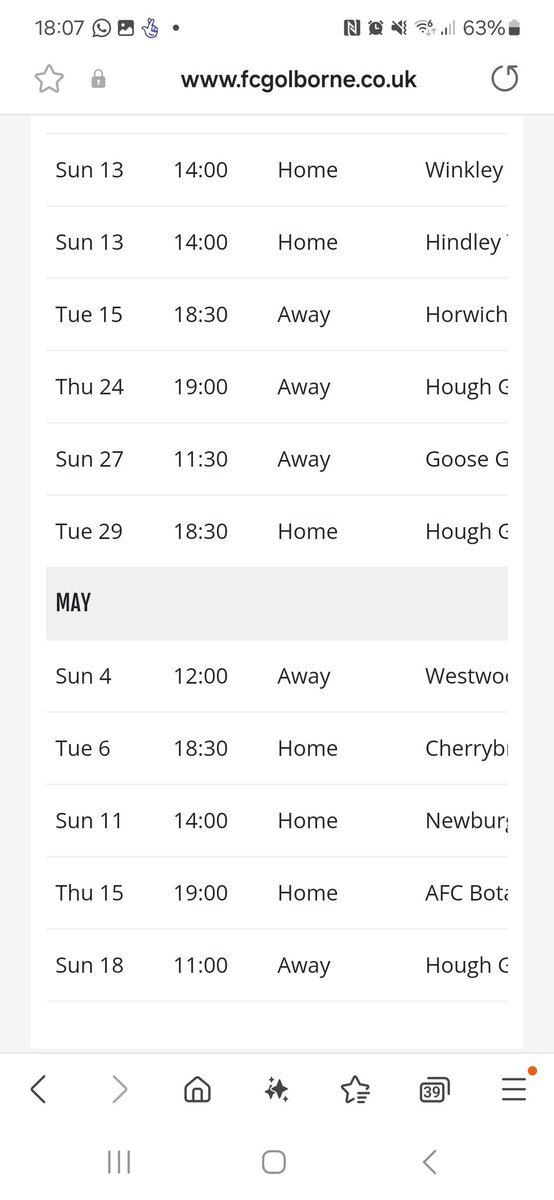 Absolute joke of a set of fixtures ! It's like being penalised for doing well !