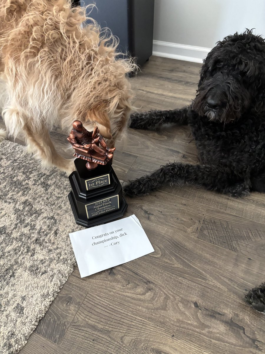 The Champions trophy was presented to winner <a href="/JPeters51/">John Peters</a> yesterday