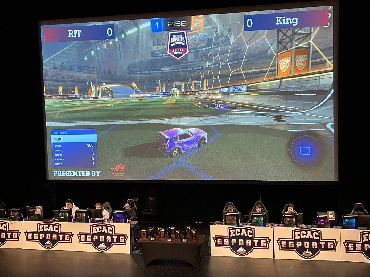 <a href="/KINGU_ESPORTS/">King University Esports</a> vs <a href="/ritesports/">RIT Esports</a> have taken main stage!! 

Tune in to the upper finals on twitch.tv/ecac_esports