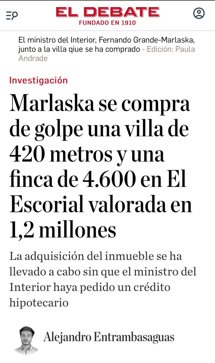 <a href="/oscarlopeztwit/">Oscar López Agueda</a> Está usted insinuando que Marlaska defrauda?
A mí me pareció impresionante lo de pagarla al contado….