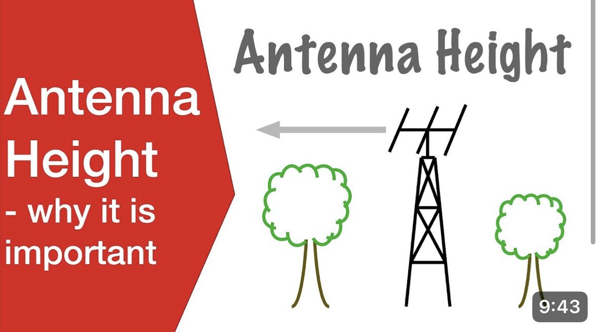 ElectronicsNotes by Ian Poole (@elecnotes) on Twitter photo Antenna Height - why it is important, what are the benefits
Understand the basics of the reasons why the height of an antenna is so important.
Watch my video now: youtu.be/UvfAkcsi9Qg Antenna Height - why it is important, what are the benefits
Understand the basics of the reasons why the height of an antenna is so important.
Watch my video now: youtu.be/UvfAkcsi9Qg