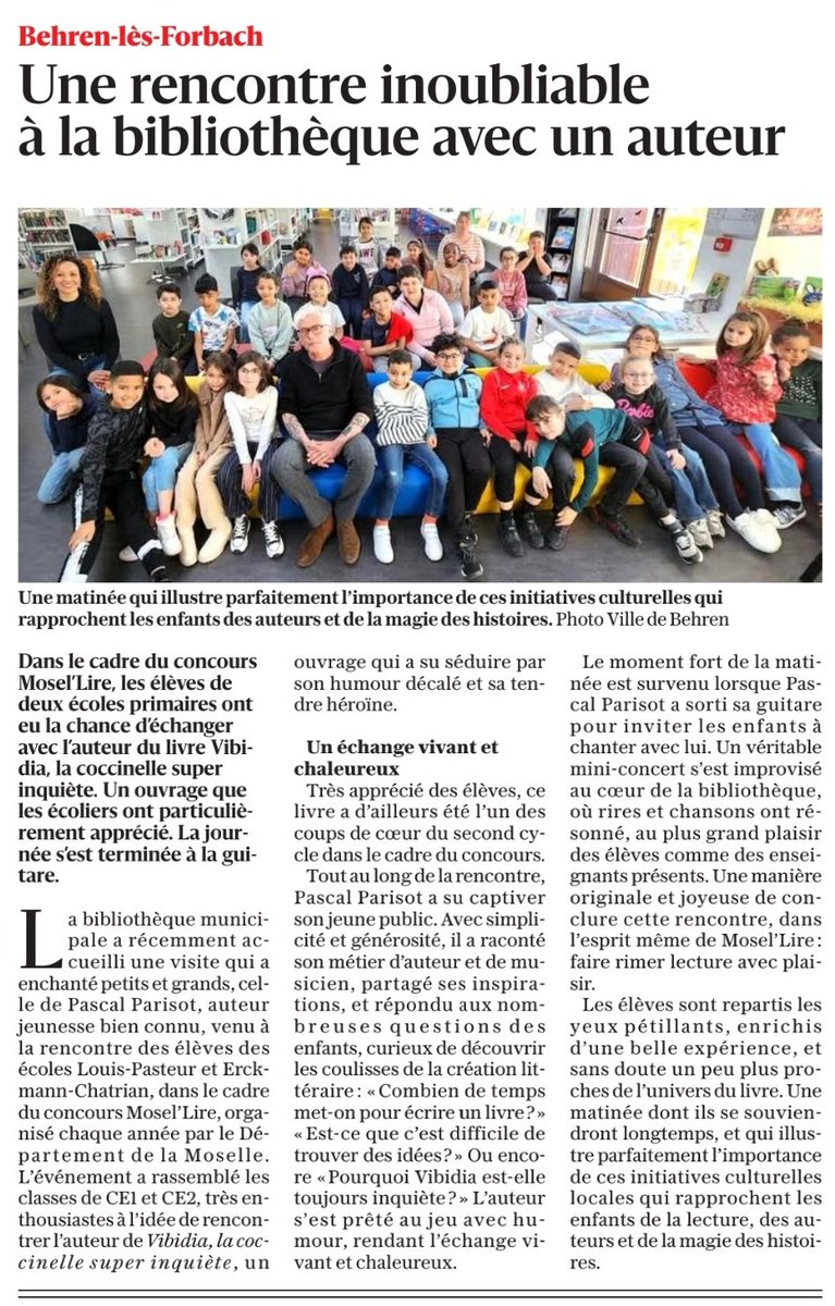 Cité éducative de Behren-lès-Forbach (@cite_educbehren) on Twitter photo Concours Mosellire ⏩partenariat #bibliotheque #lecture #rencontre <a href="/CelinePlontz_M/">Céline Plontz-Margherita</a> <a href="/KratzMagali/">Magali Kratz</a> <a href="/FredGuyot3007/">Fred Guyot</a> <a href="/LudovicReiss/">Reiss Ludovic</a> Concours Mosellire ⏩partenariat #bibliotheque #lecture #rencontre <a href="/CelinePlontz_M/">Céline Plontz-Margherita</a> <a href="/KratzMagali/">Magali Kratz</a> <a href="/FredGuyot3007/">Fred Guyot</a> <a href="/LudovicReiss/">Reiss Ludovic</a>