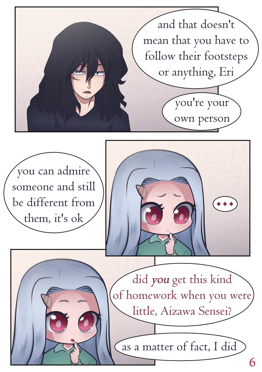 Guardian: Aizawa Zine Comic Page 6 
#dadzawa #bnha 