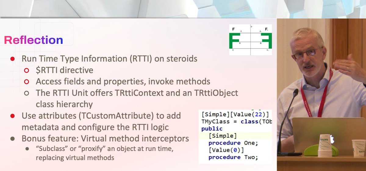 Pascal_Congress's tweet image. You can already watch the plenary conference &quot;Delphi&apos;s Object Pascal evolution&quot; by Marco Cantu&apos; in our channel!! 🎉 🎉 Don&apos;t miss this masterclass!!  Enjoy!! 👉 youtu.be/f4_DHiDsgsA
#Pascal #ObjectPascal #Delphi