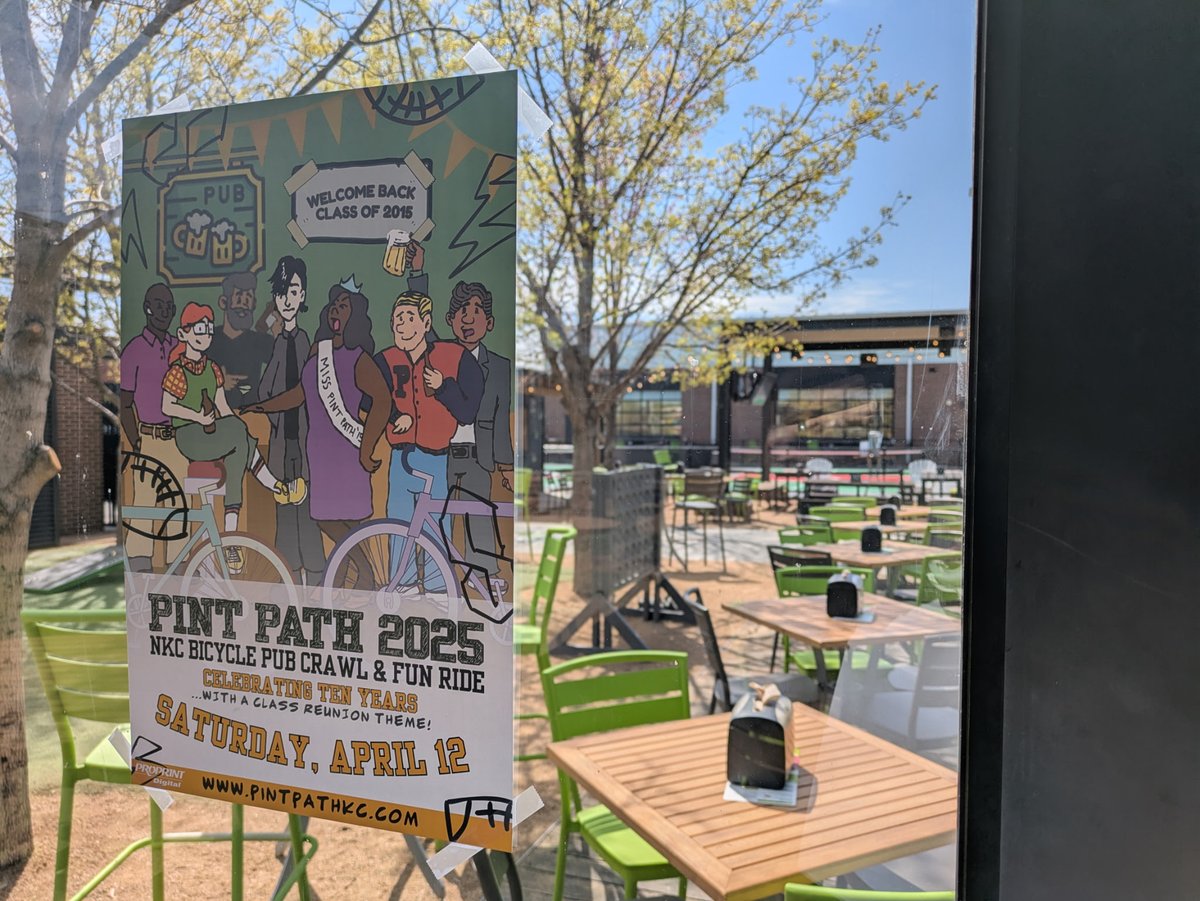 Any guesses on who's back on the Path? Those green chairs should be unmistakable. Get your $4 local draft beers at this flagship location of a nationwide indoor/outdoor entertainment complex during Pint Path THIS SATURDAY! Comment your guess below ⬇️