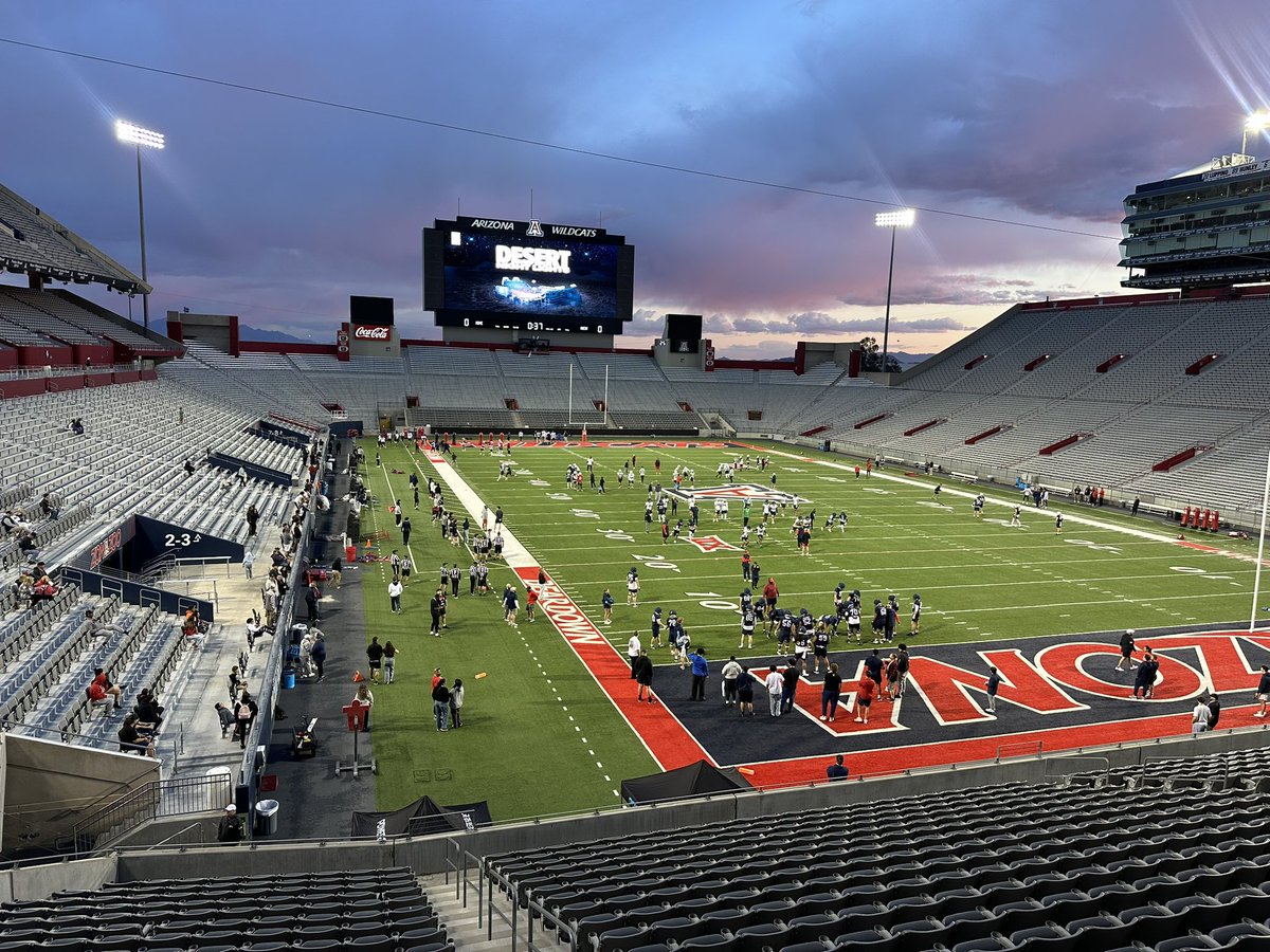 Trey Smith (Mark) (@treysmith2027) on Twitter photo It was great being back at <a href="/ArizonaFBall/">Arizona Football</a> last night for spring ball under the lights. 🐻⬇️ It was great being back at <a href="/ArizonaFBall/">Arizona Football</a> last night for spring ball under the lights. 🐻⬇️