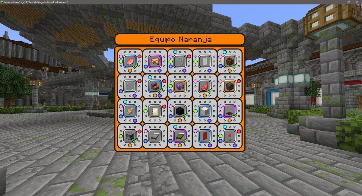 Pyronixstudio's tweet image. Terminada la nueva interfaz para el cartón del bingo.

Indica qué equipos tiene cada ítem con una esfera del color del equipo.

Tick verde en ítems que tu equipo haya conseguido.

Indica la rareza con un marco de color alrededor del ítem. Ésto servirá para temas de puntuaciones.