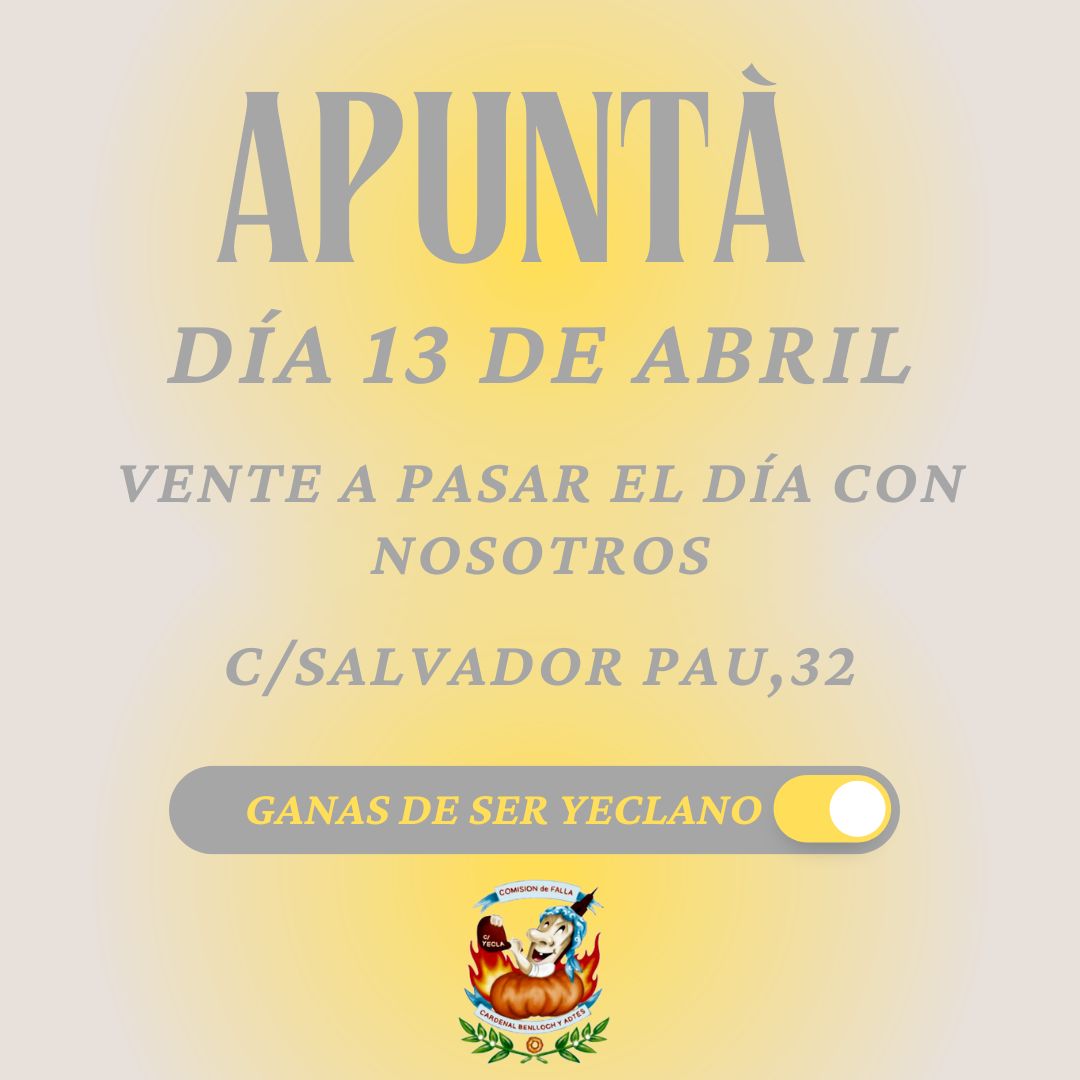 FallaYecla's tweet image. Os esperamos a todos