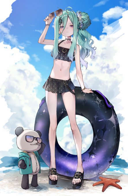 創作 カースドール水着絵 