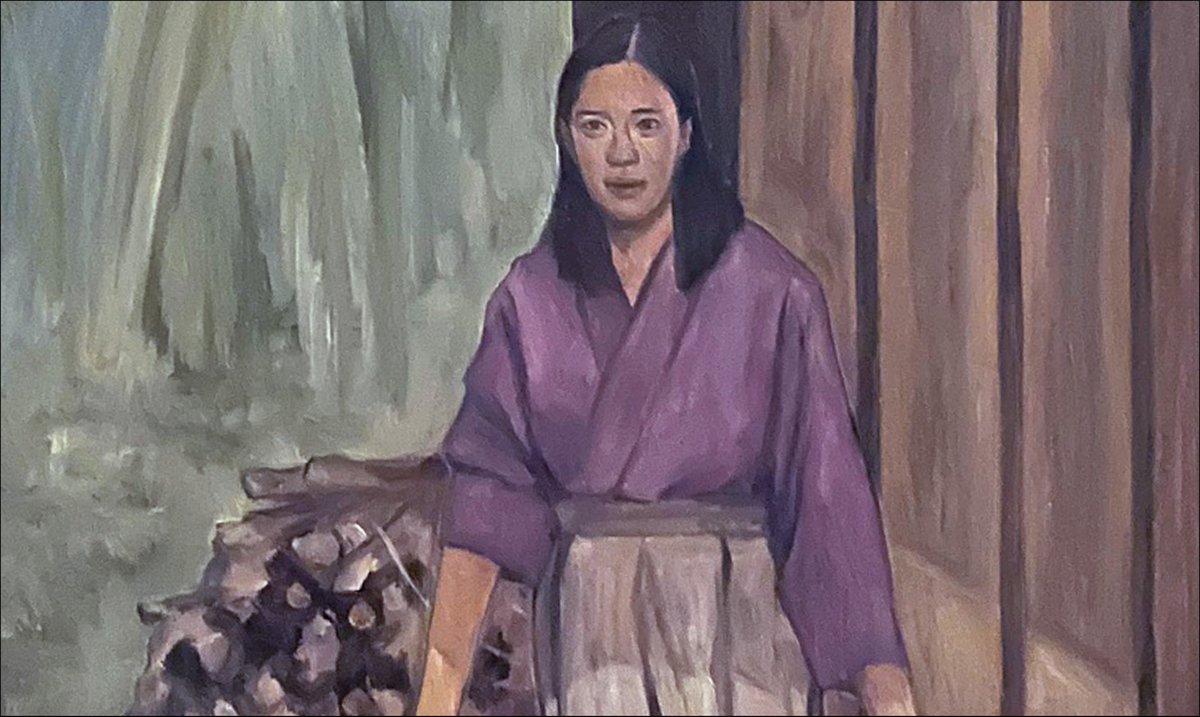 mephistoape's tweet image. One of the illustrations(oil on paper) in the script of my original stage play "Then I Heard the Sound of Waves".
自作、舞台劇「そして波の音が聞こえた」脚本内のイラストレーション(紙に油彩)の一つ。
mephistoape.com/sound-of-waves
#playscript #illüstrationart