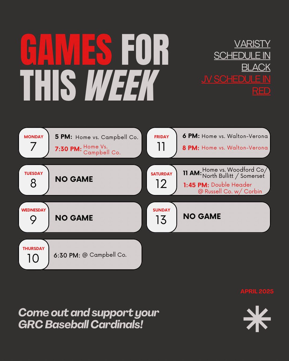 GRC Cardinals Baseball tweet media