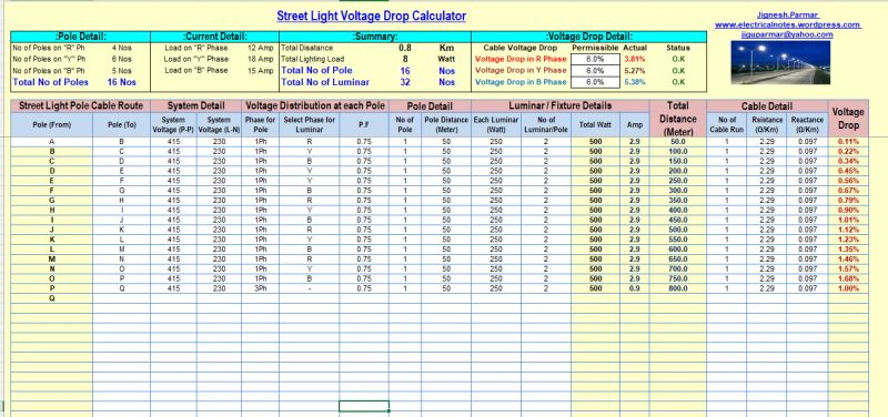 tahaalasemi's tweet photo. Large collection of Excel sheets for voltage drop calculations for street lighting
مجموعة كبيره من الأكسل شيت لحسابات الهبوط في الجهد لإنارة الشوارع

https://t.co/vUUZ6VGWOM https://t.co/UrlhQDF6cn