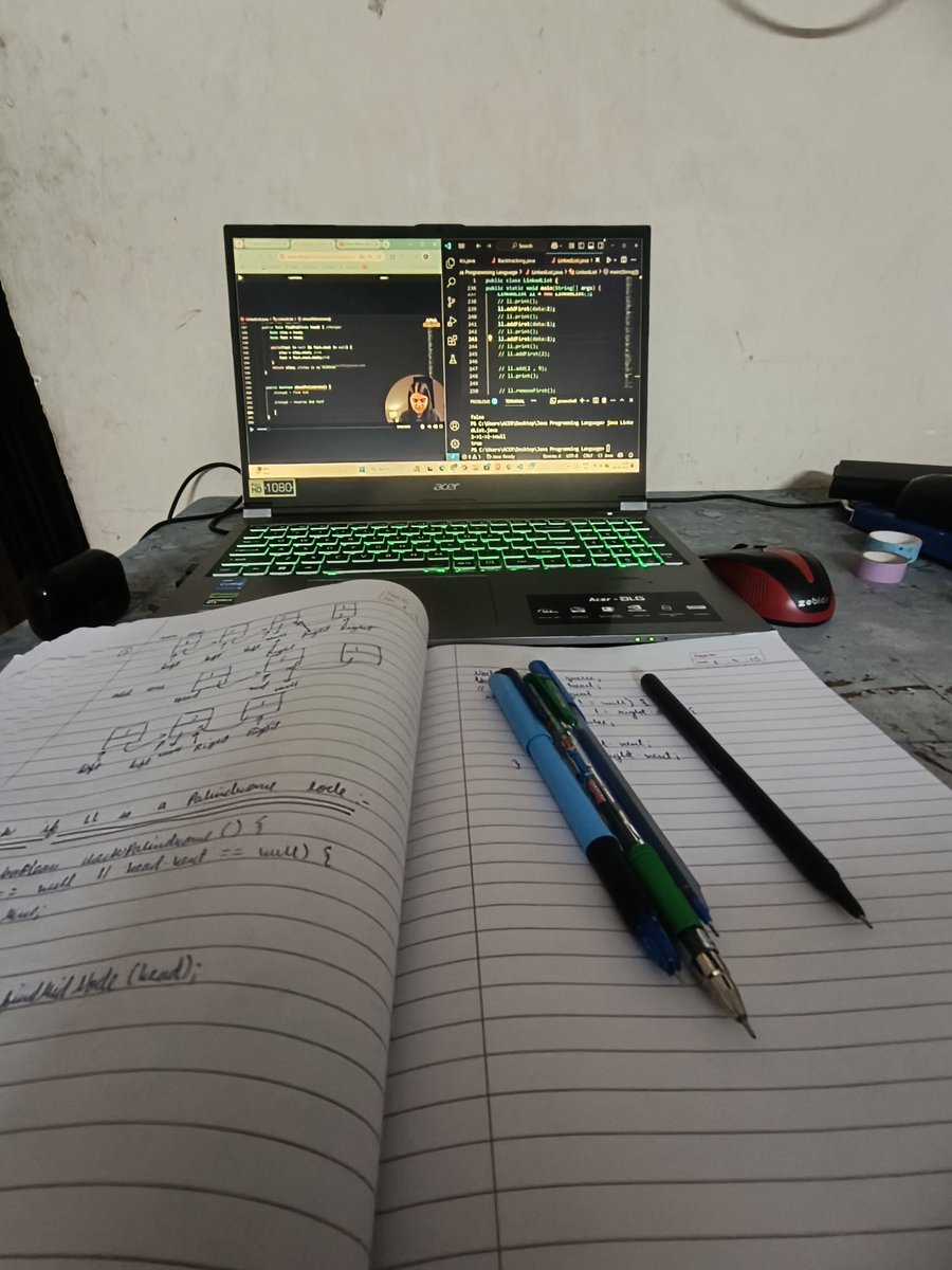 Dushyan19757403's tweet photo. Day 9 of DSA in Java with #ApnaCollegeX.
Linked List (Part 1) โ feels like assembling the Avengers, one node at a time.
I can do this all day.
#CaptainCode #DSA #Java #100DaysOfCode https://t.co/kgnde9p3tY