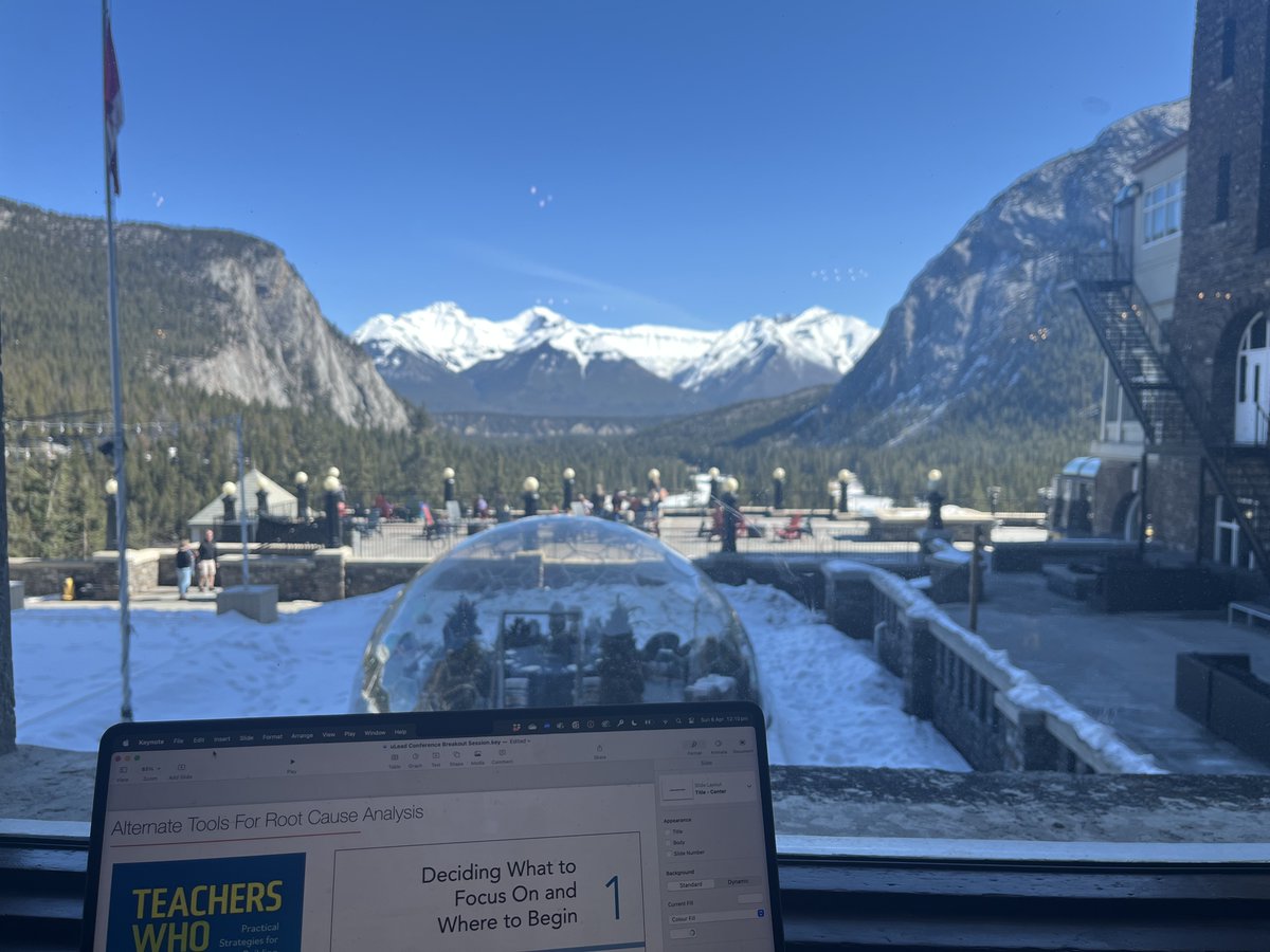 Preparing for the <a href="/uLeadconference/">uLeadconference</a> in breathtaking Banff. The amazing scenery is both inspiring and distracting! Can't wait to present and connect with other educators. #uLead2025