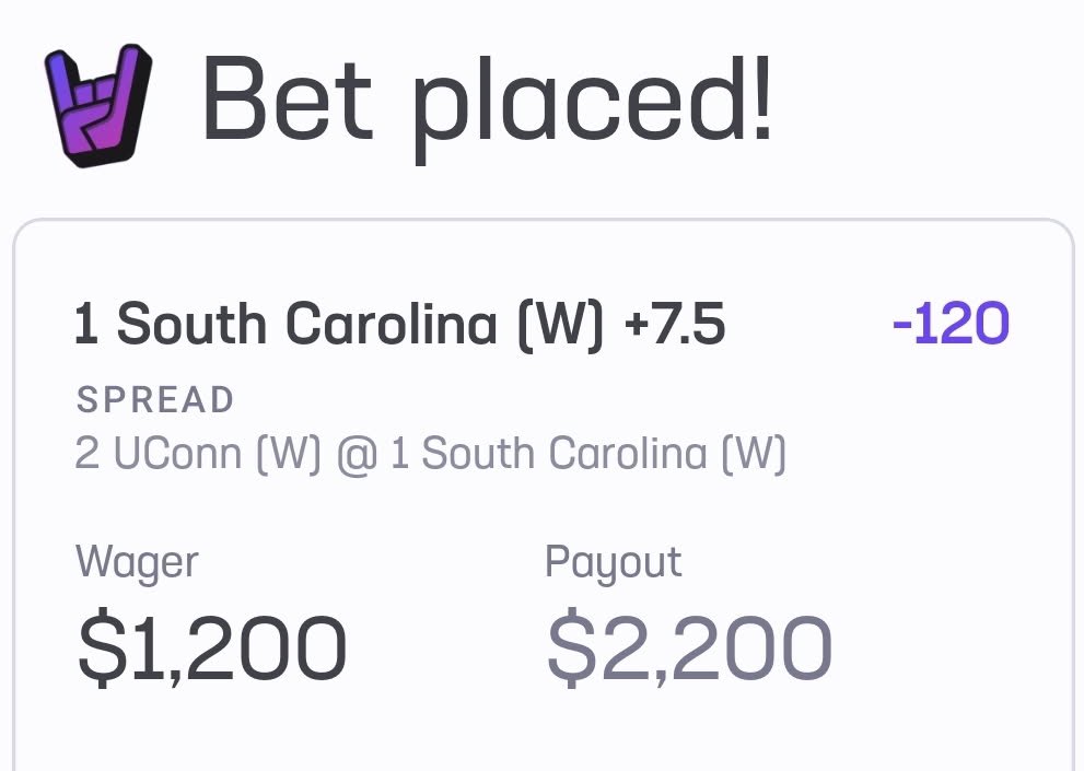 theFlashCash's tweet image. South Carolina +7.5 NCAAW🏀

On March 5th, the odds to win the NCAAW championship had UConn +300 &amp;amp; South Carolina +350. Somehow UConn is laying -7.5; as well as the whole world is betting on them.. I Disagree.

South Carolina 11-2 ATS last 13 games as an underdog - active today.