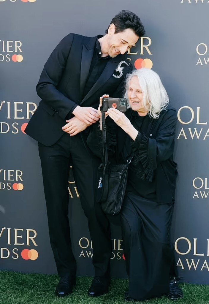 Adrien Brody at the #OlivierAwards