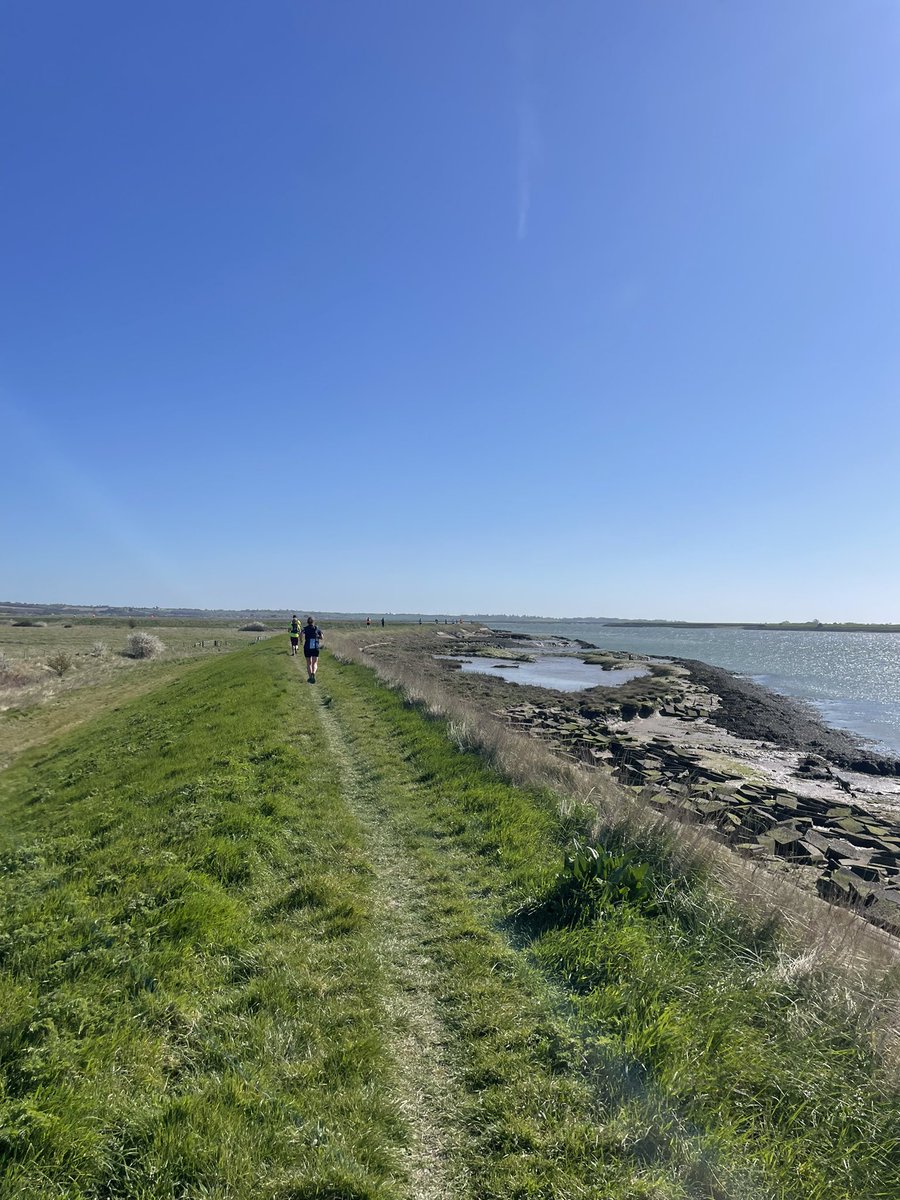 Beautiful day for Saltmarsh half marathon trail run🏃
