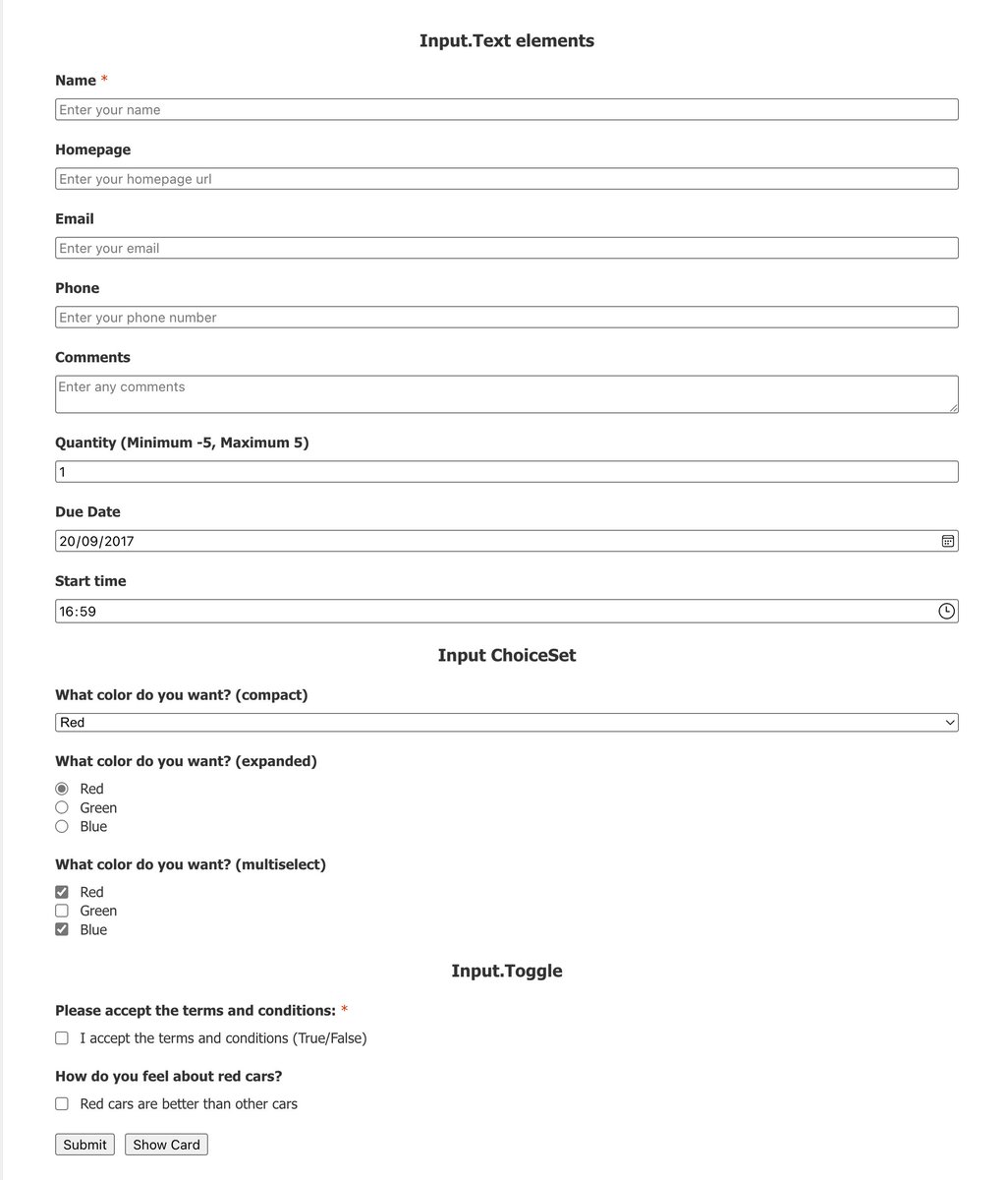 joaojmendes's tweet image. The upcoming AdaptiveCardHost control will render Adaptive Card JSON with #FluentUI9 Controls. Stay tuned for these enhancements, including new Adaptive Custom elements, on the horizon.
#AdaptiveCards #FluentUI9 #Microsoft #Copilot #M365Dev #SharingIsCaring