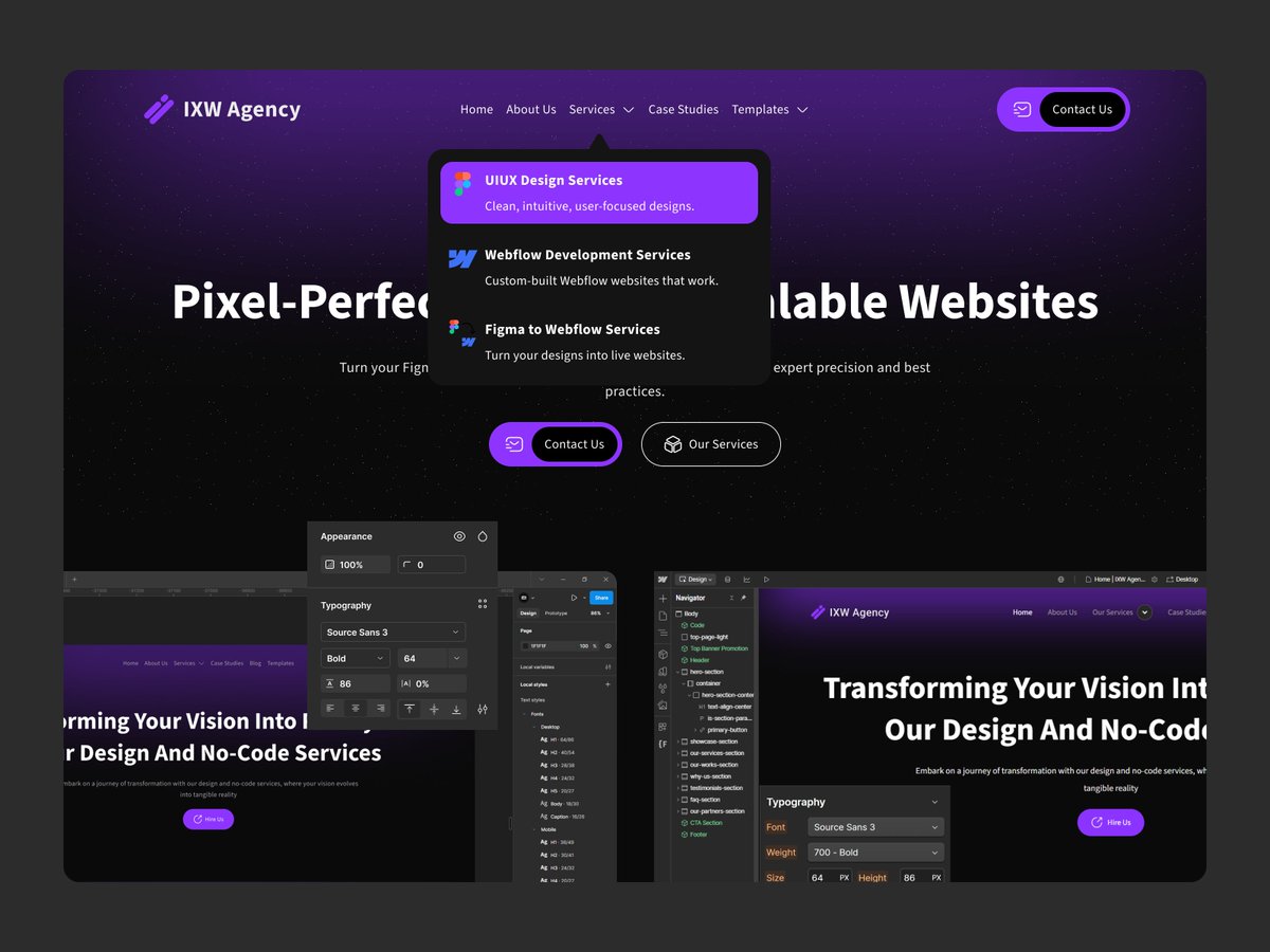 amiruiux's tweet image. Light or Dark? @ixwagency 

#darkui #webdesign #website #uiuxdesign