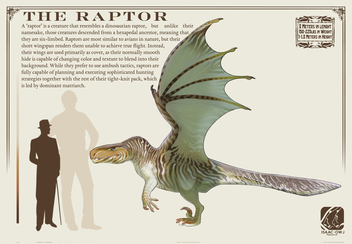 The Raptor: an spec-evo species made by @Second_Solus that i got