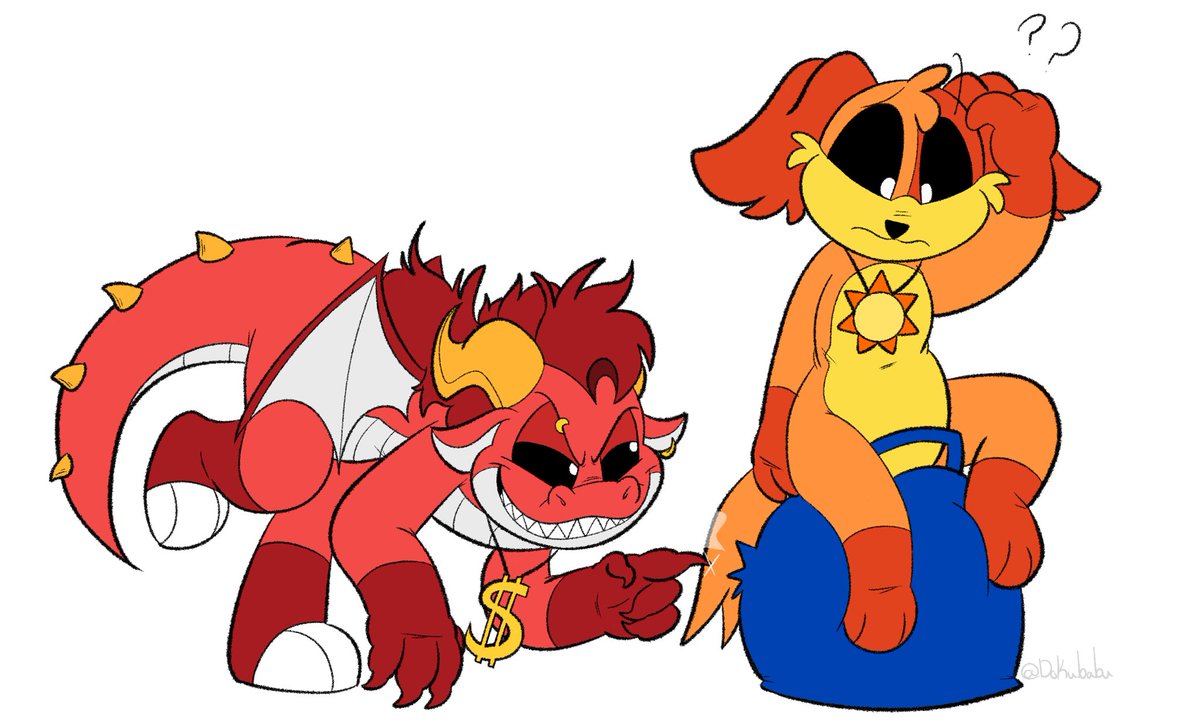 DokuBabu's tweet photo. Flatcolor comm for @ken_the_bruh ! Thank you for commissioning me! ^^

#SmilingCritters #NightmareCritters #Dogday #SimonSmoke https://t.co/DF9XiQY6gX