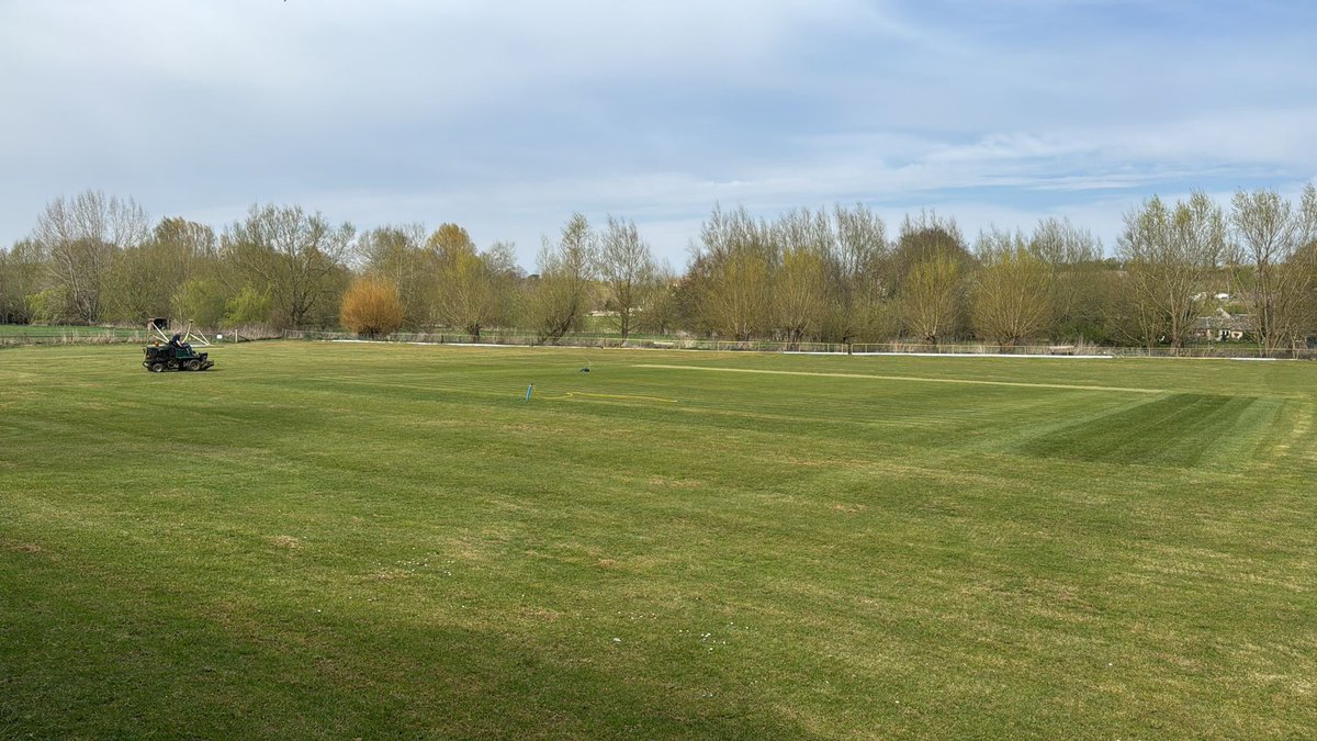 Not long now….! The square is looking fantastic and the ground in great shape. Roll on the new season.
#cricket #villagecricket