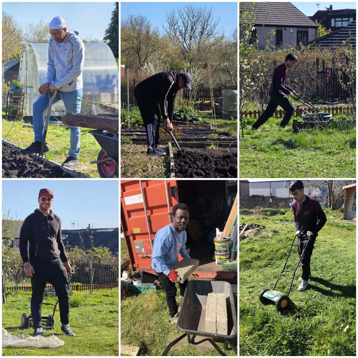 A busy day at the Free2B-Me Community Garden, planting our crops for summer🌞🐝
