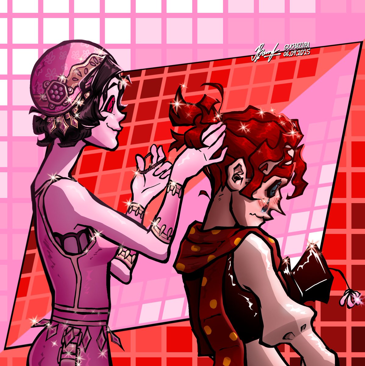 Pierogzmaslem's tweet image. Posting JokerMarg cause I can👹👹👹 (may this find the right audience) #IDV #IdentityV #idvart #WeepingClown #FemaleDancer #JokerMarg