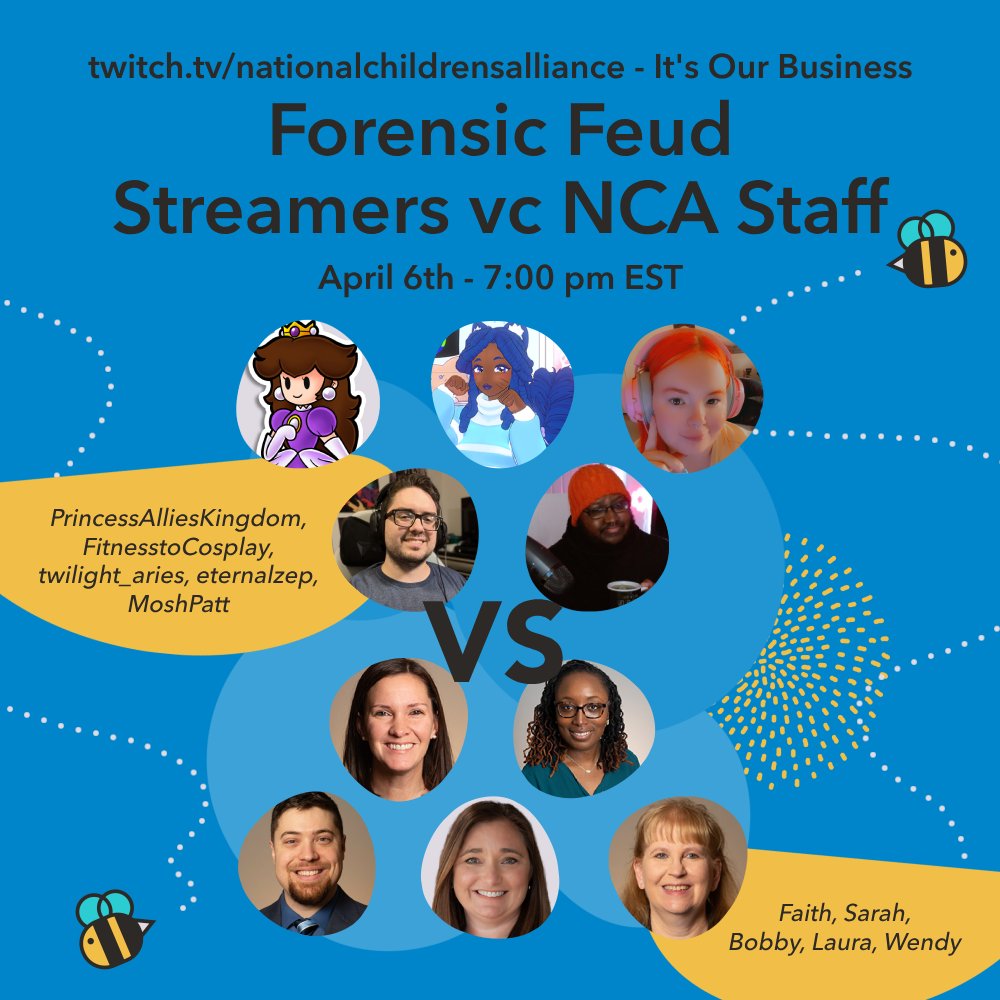 Fitness To Cosplay 💙🌈✊🏾 BLM (@fittocos) on Twitter photo I'm on the <a href="/NCAforCACs/">National Children's Alliance</a> Twitch channel playing Family Feud with the Staff and other streamers!
COME BY AND VIBE!
twitch.tv/nationalchildr… I'm on the <a href="/NCAforCACs/">National Children's Alliance</a> Twitch channel playing Family Feud with the Staff and other streamers!
COME BY AND VIBE!
twitch.tv/nationalchildr…