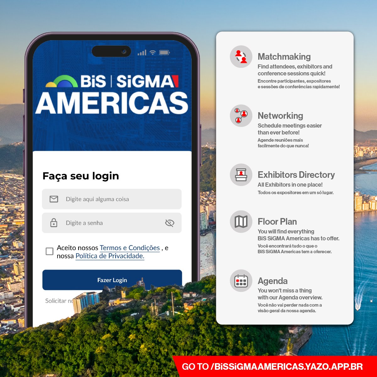To elevate your BiS SiGMA Americas 2025, we highly recommend all delegates download the official event app. Open to everyone and designed to transform how you engage with the event, YAZO makes networking, scheduling, and staying up to date easier than ever. Click here: