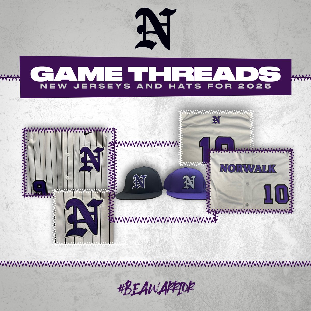 Greys are back along with some new purple hats for 2025.

The traditional pins with black hats have an updated feel for this season.

The 2025 season is right around the corner!