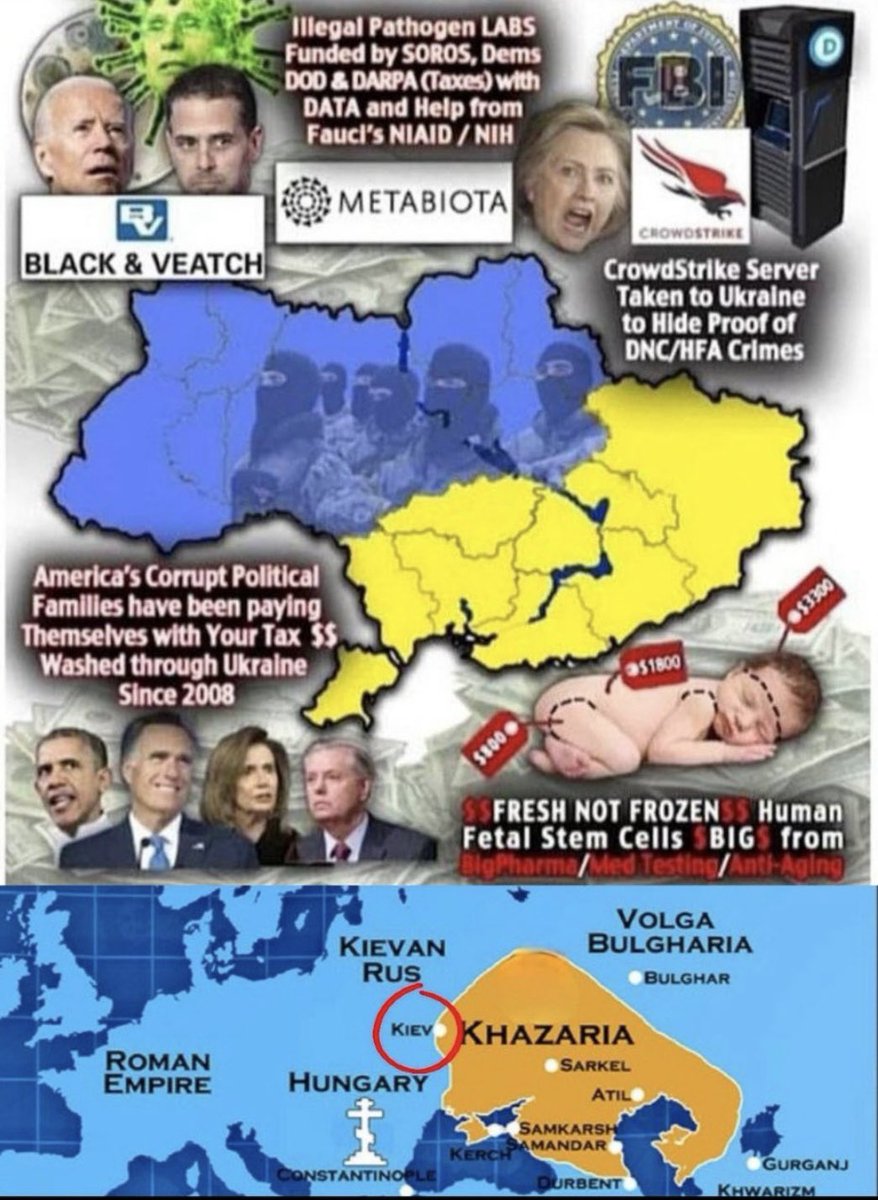 ExposedTruth001's tweet photo. All of this coincided with the CIAs actions in Ukraine during the War in the Donbas. 

The money laundering continued and other horrendous crimes were committed. 

The westernmost regions of the old Khazarian Empire were now in the control of the Khazarian Mafia.  

#BreakingNews https://t.co/5Xw2Or9IGw