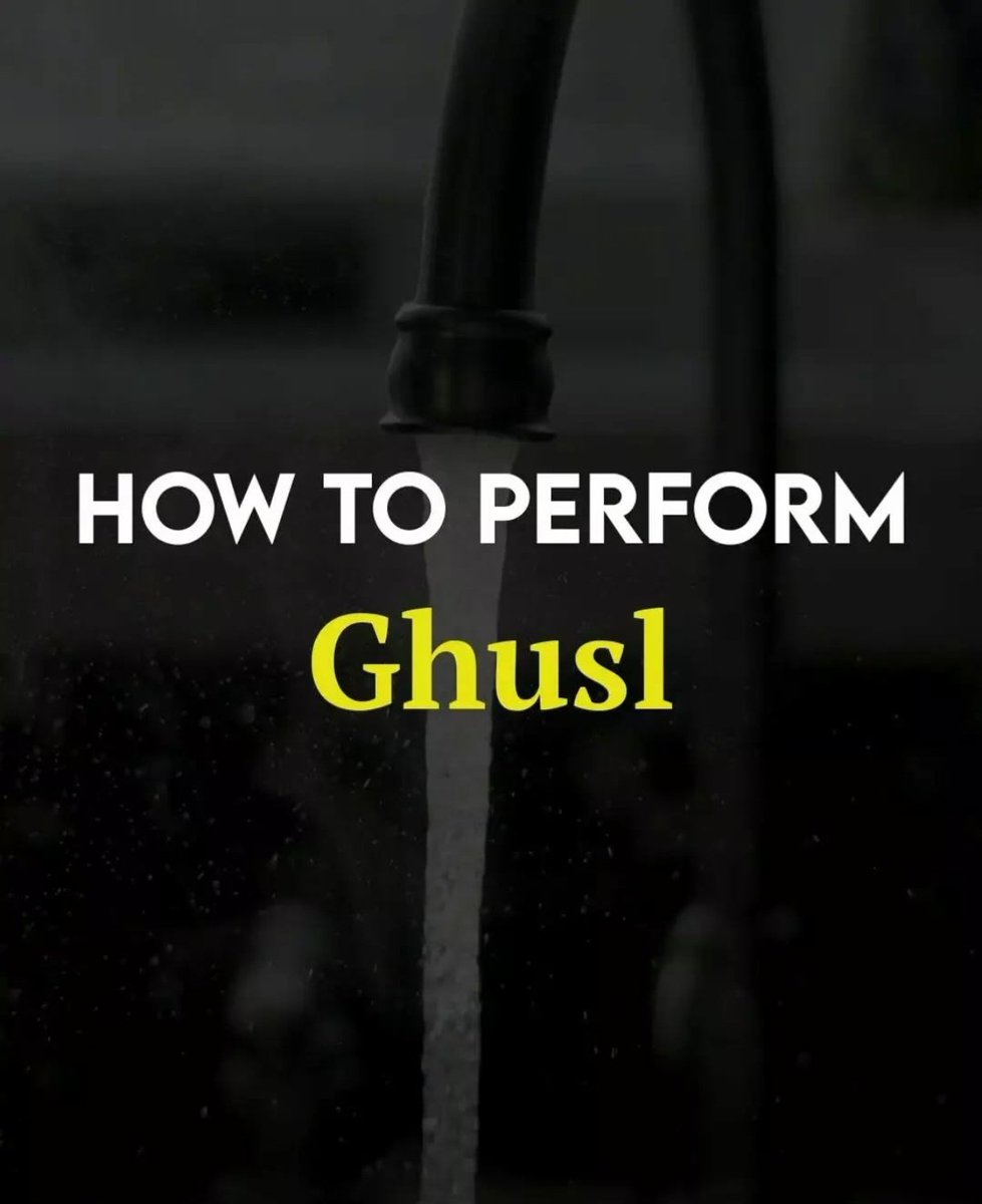 HOW TO PERFORM GHUSL 

-Thread-